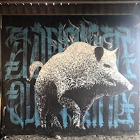 a mural of a pig on a wall